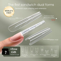 Sandwich Nail Extensions-Dual Forms