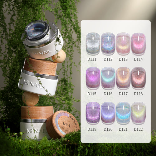 Rainbow Cat Eye-Gel Nail Polish.