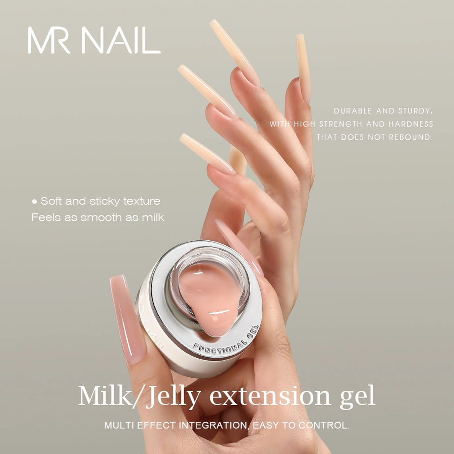 MRNAIL Milk | Jelly extension gel, soft and sticky texture. As smooth as milk