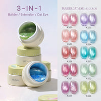 3-in-1 Builder Cat Eye Gel Set