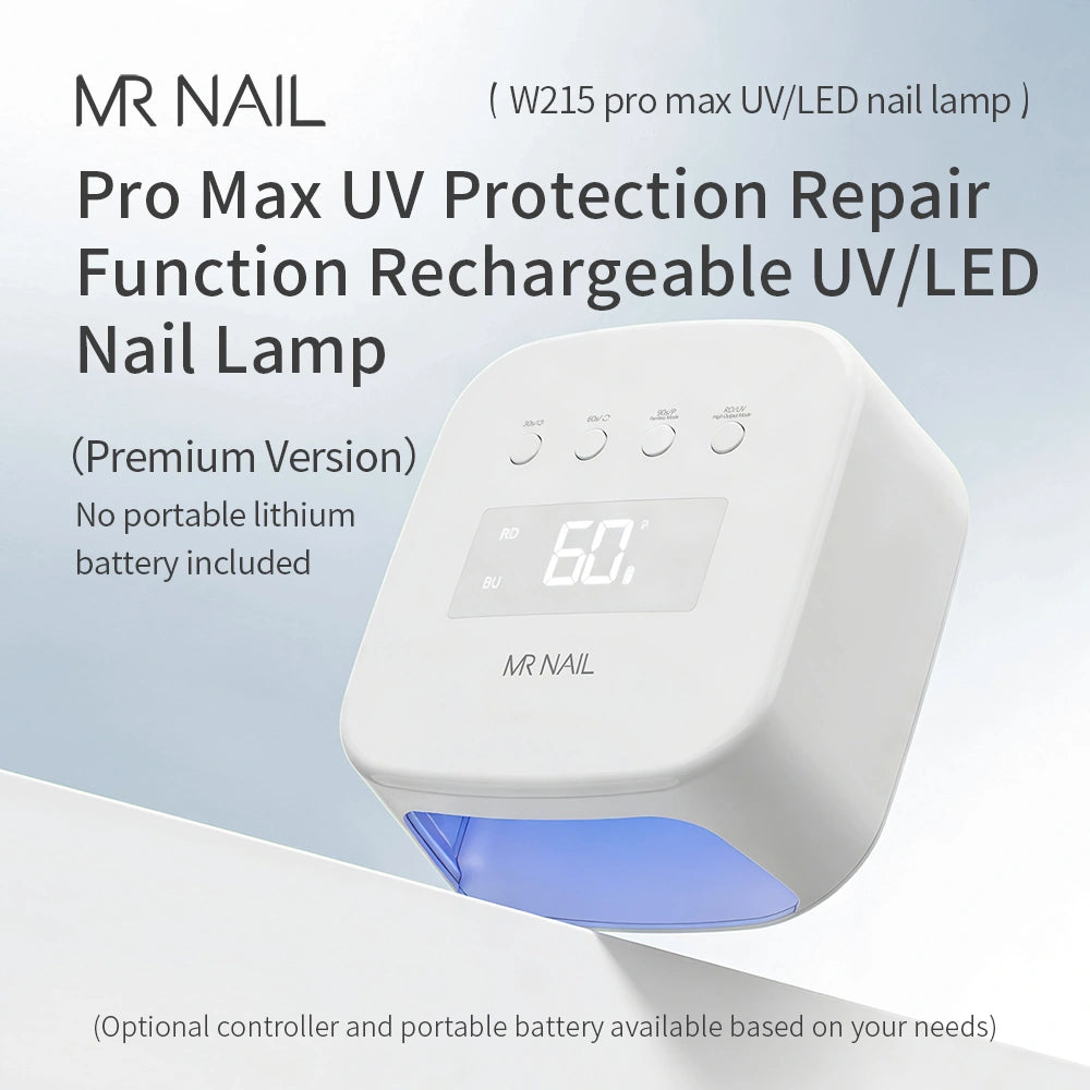 MR NAIL W215 Pro Max UV Protection Repair Function Rechargeable UV/LED Nail Lamp