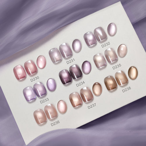Purple crystal-Cat Eye Gel Nail Polish.
