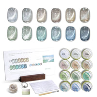 MR NAIL Cat Eye Gel Nail Polish full 12 color set with gel pots, swatches, magnet, brush, and color card