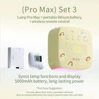 Pro Max Protection UV Fonction de réparation Lampe à ongles UV/LED rechargeable Jaune beurre