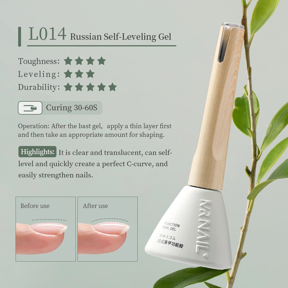 MRNAIL Builder&Rub powder&Fast leveling& reinforcement- Gel Nail Polish L014 Russian self-leveling nails