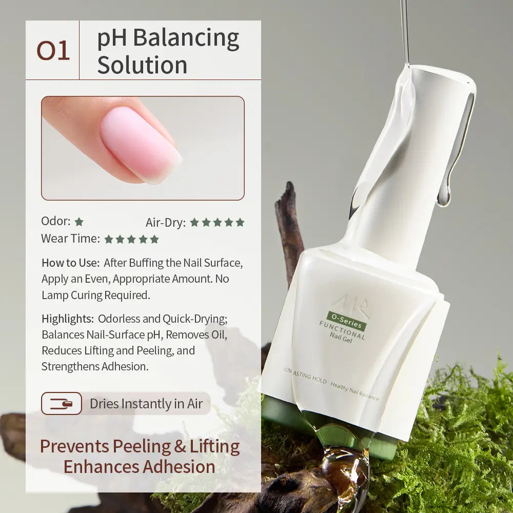 MR NAIL O-Series Functional Nail Gel pH Balancing Solution for Strong Adhesion
