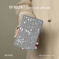Nail Art Stamper Plates Set Tấm dập cao cấp-18-in-1